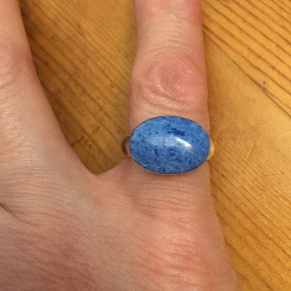 Beautiful 925 vintage Mexico sodalite ring